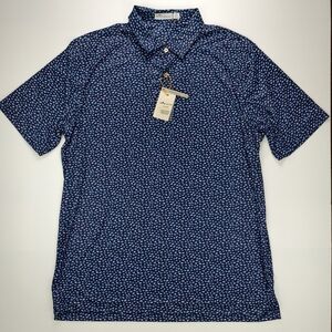 Peter Millar Crown Sport Sun Protection Shirt XL – Fish Print, Performance Golf